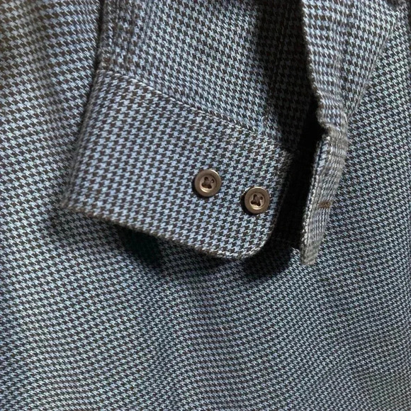 L.L. Bean Slightly Fitted Long Sleeve Men’s Gingham Button Up Shirt Size Large R - Picture 4 of 7